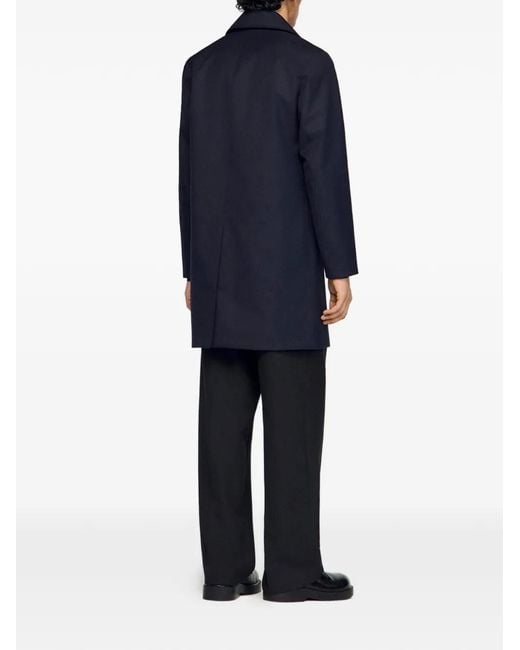 Sandro Blue Waterproof Raincoat for men