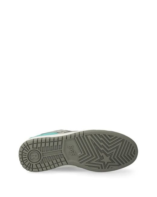 A Bathing Ape Green Sk8 Sta #2 Sneakers for men