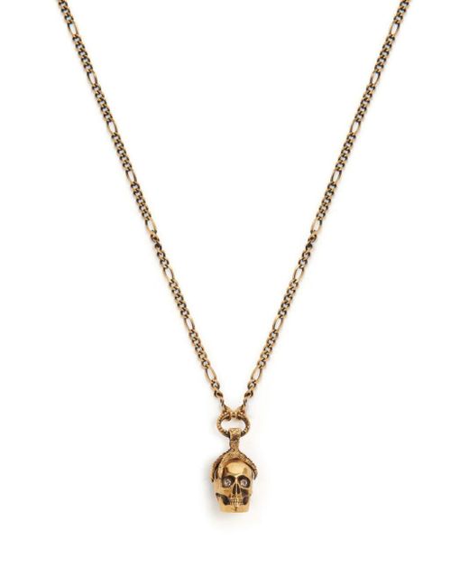 Alexander McQueen Victorian Skull Halskette in Metallic für Herren