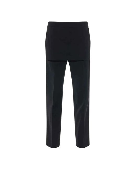 Givenchy Black Skirt-Detail Slim-Fit Trousers