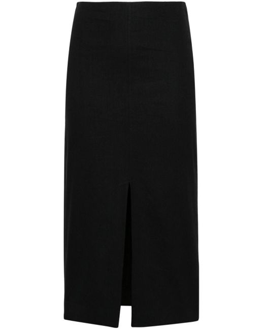 Falda midi Mills ajustada Isabel Marant de color Black