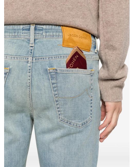 Jacob Cohen Blue Scott Buttoned Jeans for men