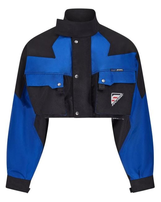 メンズ Martine Rose Sports クロップドジャケット ブルー | Lyst