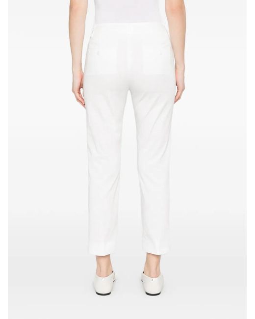 Weekend by Maxmara White Cropped Cigarette Trousers