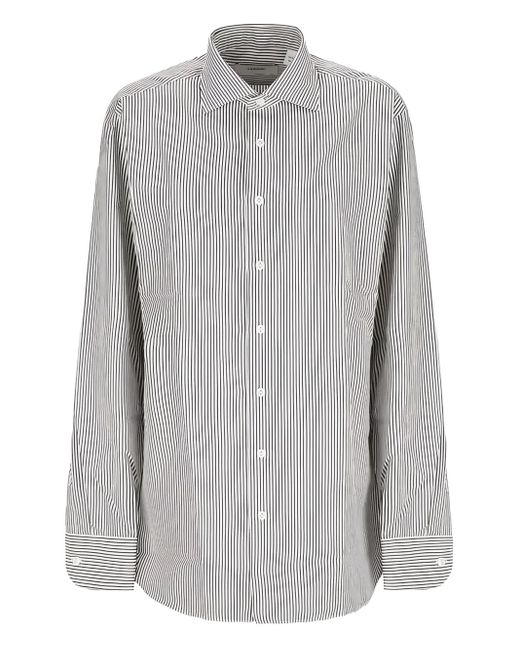 メンズ Lardini ストライプ シャツ Gray