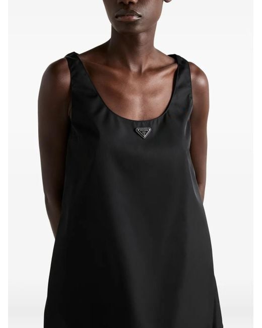 Prada Black Re-Nylon Mini-Dress
