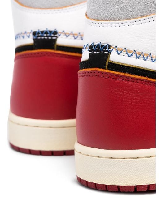 Nike White X Union Air 1 Retro High Og Nrg Toe" Sneakers