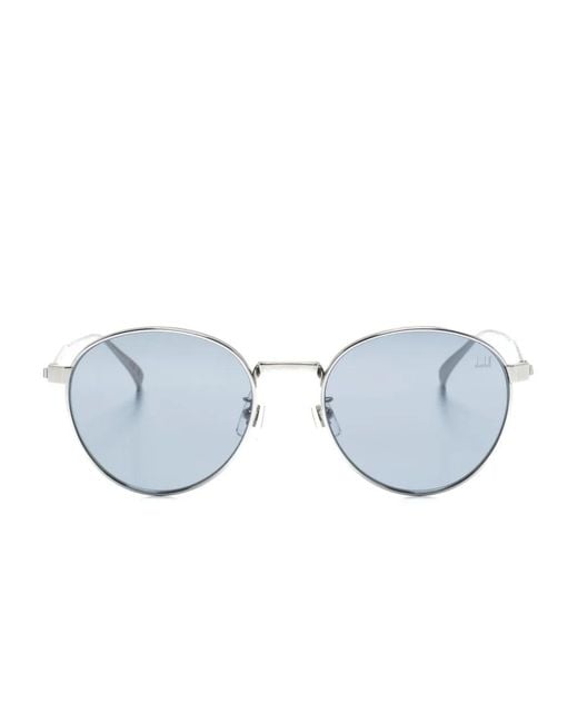 Dunhill Blue Round-Frame Sunglasses