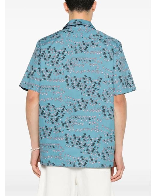 メンズ Paul Smith Jasmine ショートスリーブシャツ Blue
