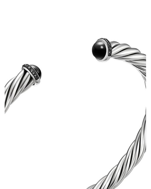 David Yurman White Cable Cuff Bracelet for men