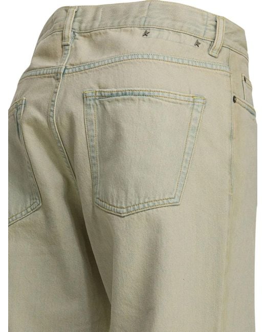 Golden Goose Deluxe Brand White Star-Patch Faded Jeans for men