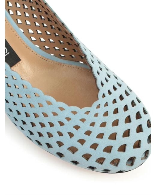 Sergio Rossi Blue Sr Micro Mermaid Pumps