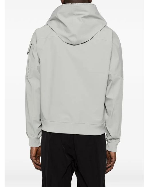 C P Company Gray Mmetropolis Series Metroshell Hooded Jacket for men