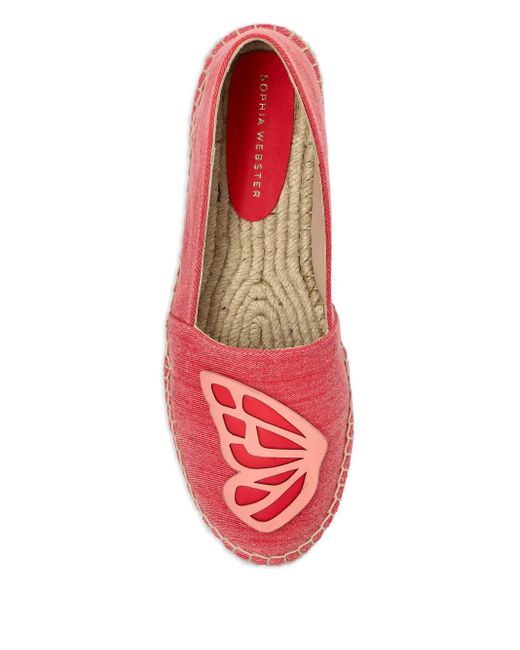Espadrilles Butterfly Sophia Webster en coloris Red