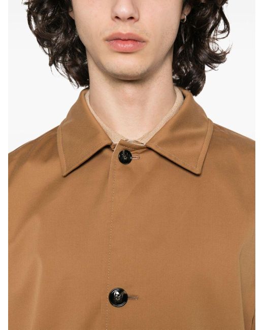 Manteau réversible à simple boutonnage Kiton pour homme en coloris Brown