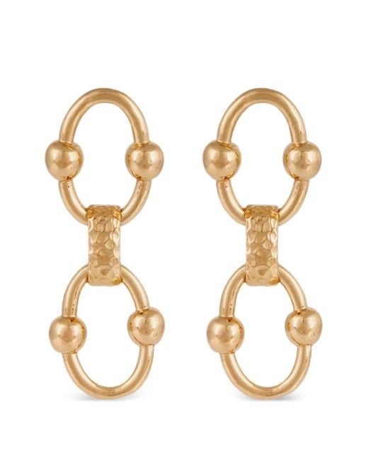 Gas Bijoux Metallic Rivage Beaded Chain Earrings
