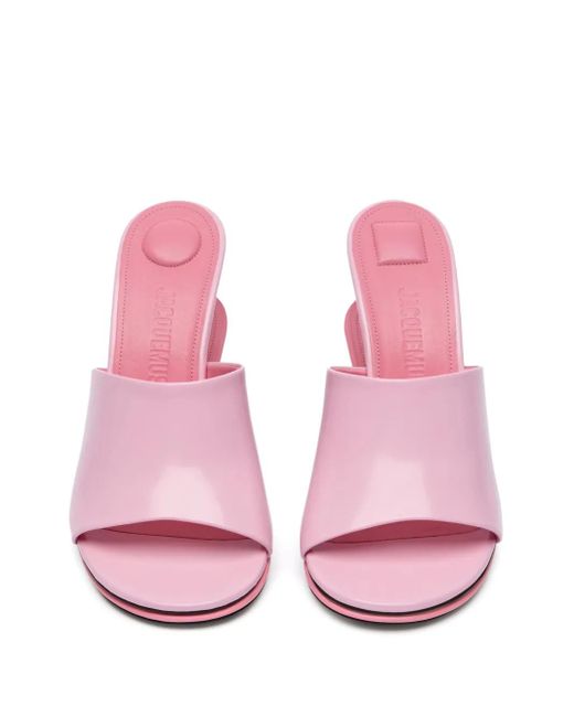 Jacquemus Pink The Double Mules