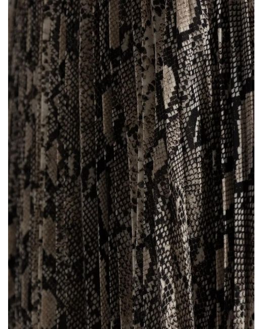 MICHAEL Michael Kors Geplooide Rok Met Slangen-Print in het Gray