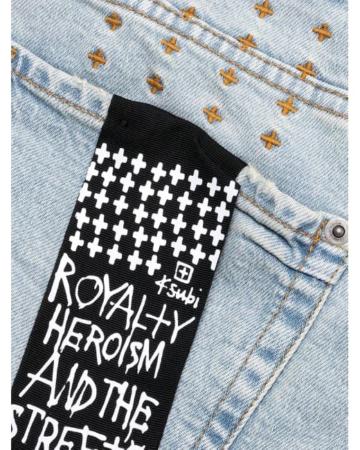Ksubi Logo-Print Jeans in Blue for Men | Lyst