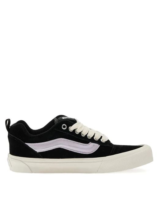 Vans Black Suede-Panel Sneakers