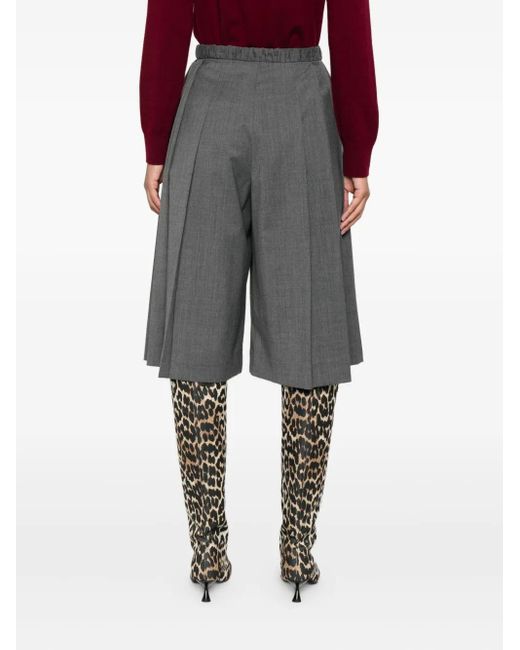 Sandro ハイウエスト ショートパンツ Gray