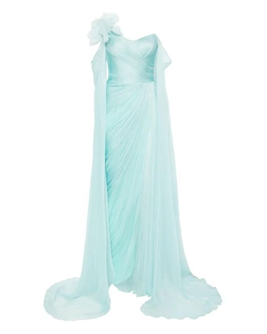IRIS SERBAN Blue Ariel Maxi Dress