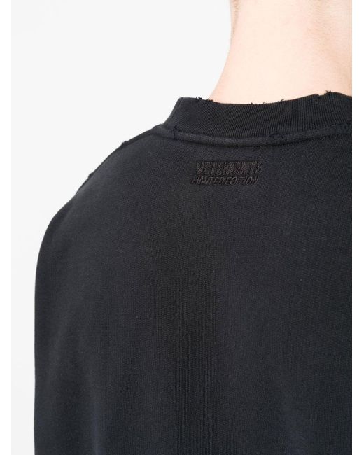 Vetements Black Crew-neck Sweater for men