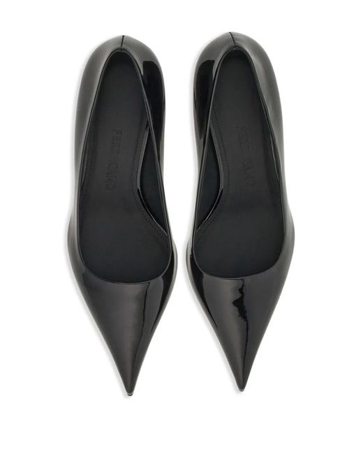 Ferragamo Black Eva 55Mm Leather Pumps