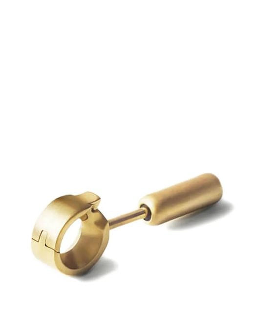Shihara Brown Node Circle-Shaped Matte Stud