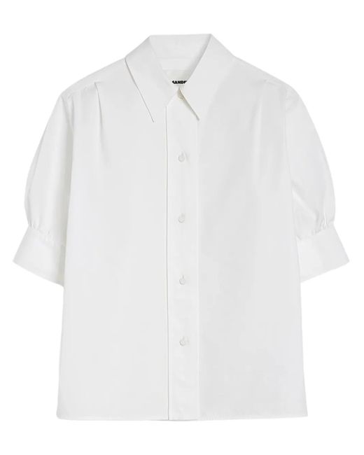 Jil Sander Button-Up Blouse in het White