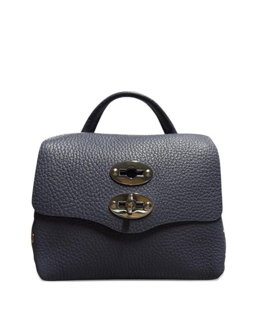 Borsa Tote Postina di Zanellato in Blue