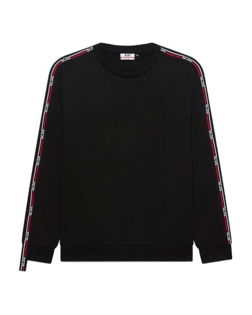 Gcds Gestreiftes Sweatshirt in Black für Herren