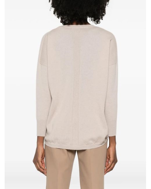 Purotatto White Round-Neck Sweater