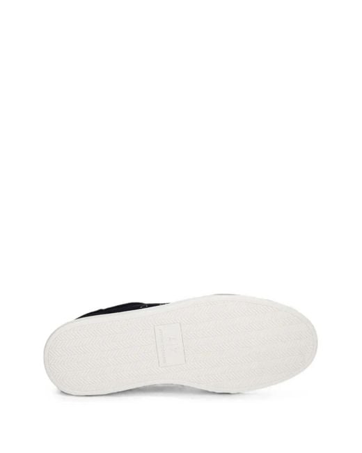 ARMANI EXCHANGE Blue Suede Sneakers for men