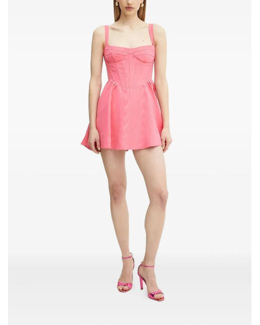 Abito Corto di Bardot in Pink