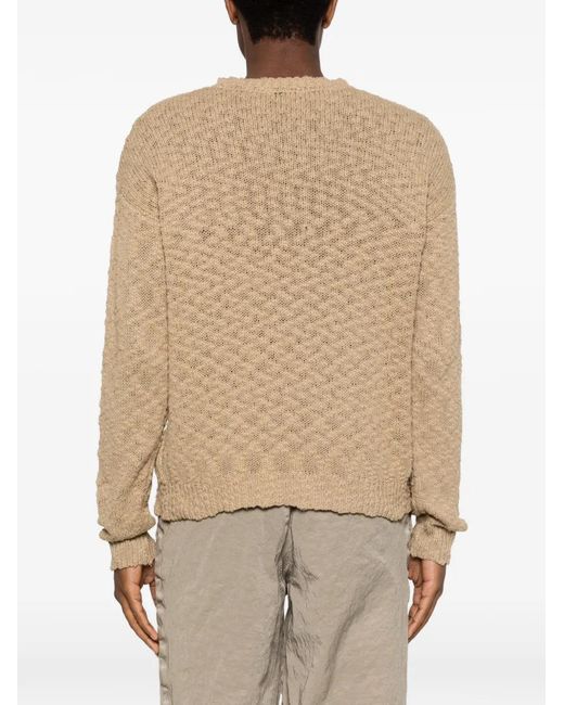 SEWMOD Natural Open-Knit Sweater for men