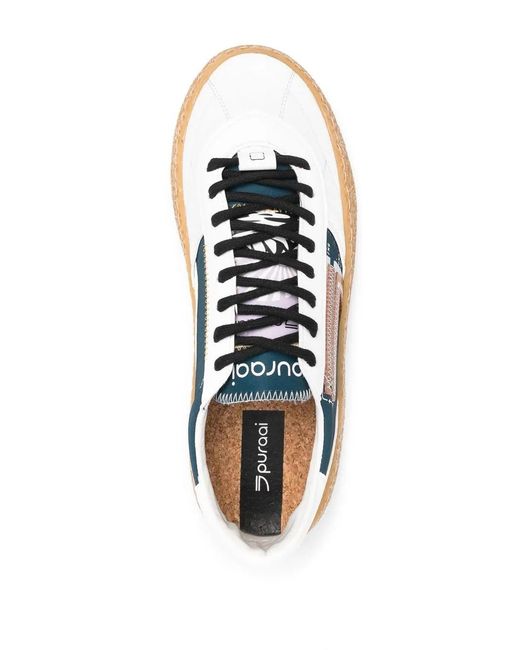 PURAAI Blue Low-Top Sneakers for men