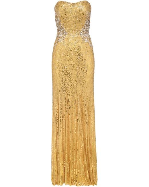 Jenny Packham トパーズ ドレス Metallic