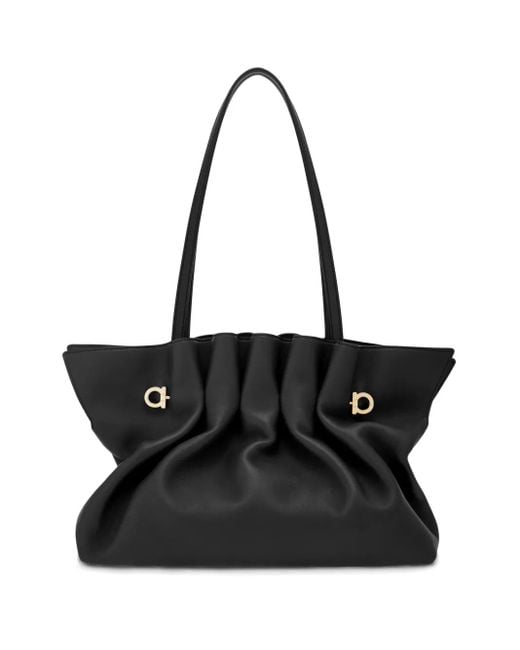 Borsa A Spalla Soft Media di Ferragamo in Black