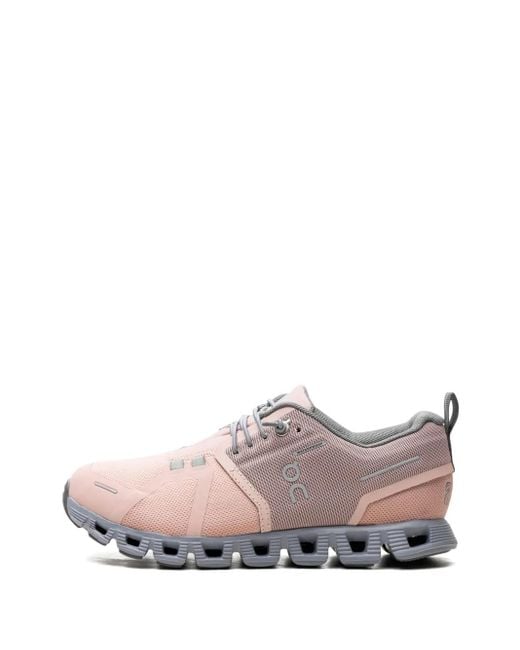 On Shoes Pink Side Logo-Print Detail Sneakers
