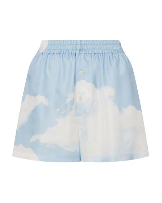 Pantalones Cortos Archive Clouds Moschino de color Blue