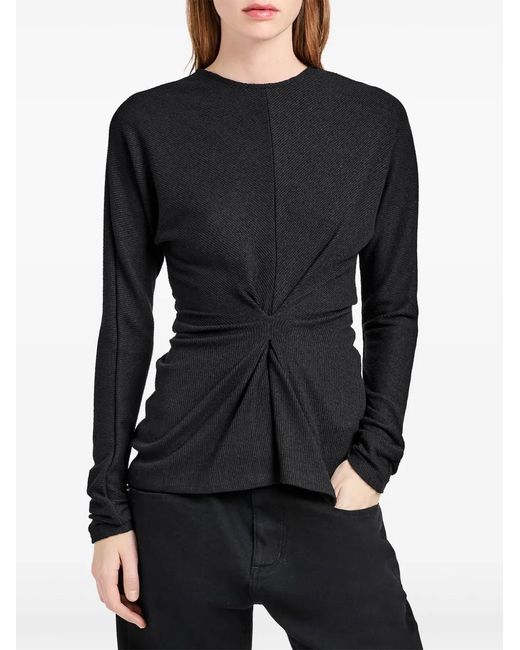 Proenza Schouler Black Heather Knitted Top