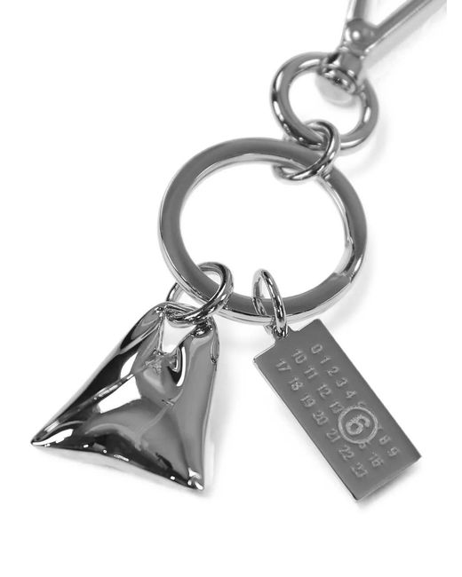 MM6 by Maison Margiela White Bag-Pendant Charm