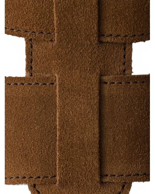 Prada Brown Suede Sandals