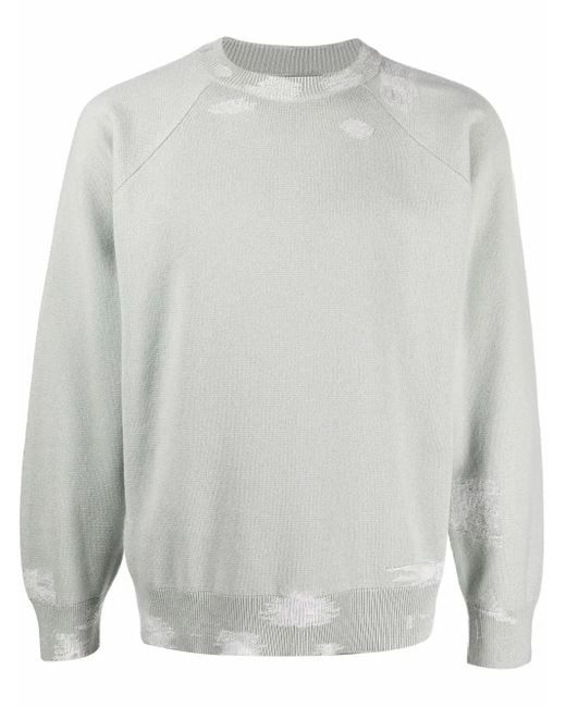 Barrie Gray Crew Neck Sweatshirt for men