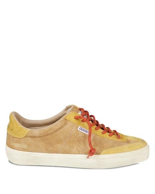 Golden Goose Deluxe Brand Brown Panelled Sneakers for men