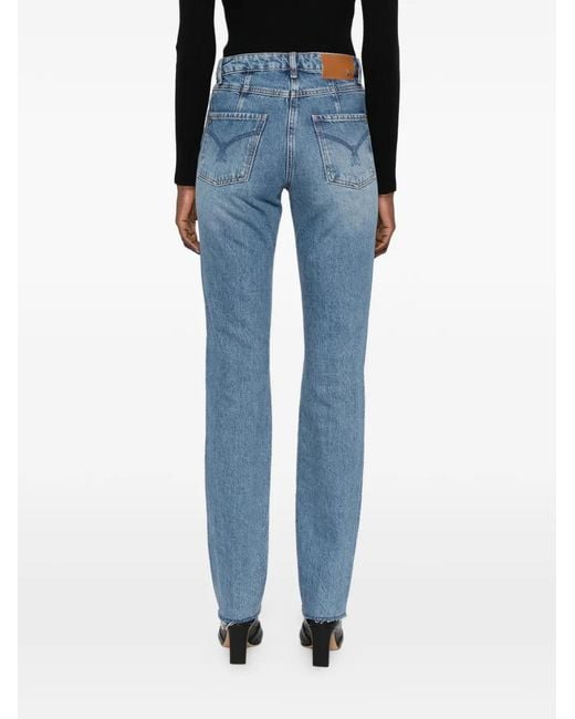 Patrizia Pepe Blue Low Waist Slim Jeans