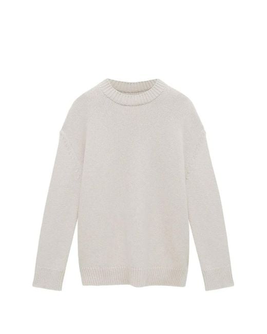 Anine Bing White Rosie Sweater