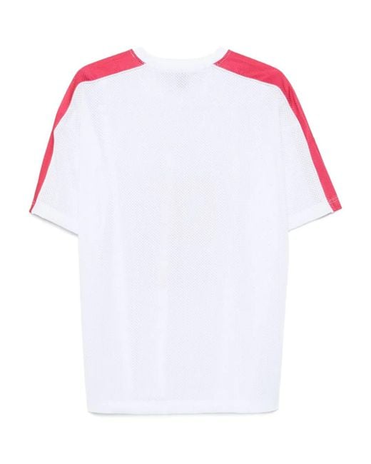 Ksubi Pink Stinger Moto Boyfriend 99-Number Ribbed Jersey Top