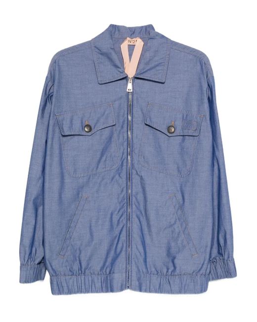 N°21 Blue Button Pocket Denim Jacket